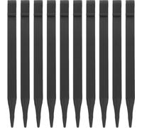 10 Pièces Piquets de Jardin Ancrage Stable, en Plastique Noir | Fixation Polyvalente, Résistent aux Intempéries, pour Jardin et Camping, Usage Extérieur Design Fiable