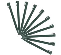 10 Pièces Piquets de Jardin Étanches Fixation pour Toile Paillage pour Activités Extérieures Résistants Aux Intempéries Durables pour Camping Randonnée BBQ