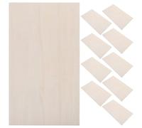 10 Pièces Planche en Bois Artisanal Beige 170x300x3mm | Surface Lisse et Plane, Facile à Couper Graver, pour Ateliers D’art et Écoles
