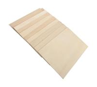 10 Pièces Planche en Bois Non Finie en Tilleul | Surface Lisse et Uniforme, Facile à Travailler, pour Peinture Acrylique, Dessous de Verre, Ateliers Garçon Fille