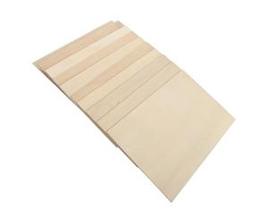 10 Pièces Planche en Bois Non Finie en Tilleul | Surface Lisse et Uniforme, Facile à Travailler, pour Peinture Acrylique, Dessous de Verre, Ateliers Garçon Fille