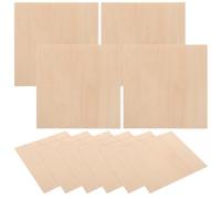 10 Pièces Planches de Bois Bricolage en Tilleul, pour Dessin | Surface Lisse, Bois Composite, pour Débutants, Modèles Architecturaux, Atelier Maison