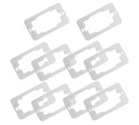 10 Pièces Plaque D’adaptation Murale à Double Couche | Nivellement Facile, Stabilité Solide, Résiste à Déformation, pour Caches et Réceptacles, Argenté