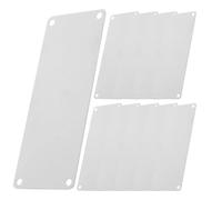 10 Pièces Plaque de Porte, Rectangle à 4 Trous | Surface Imprimable, Compatible Gravure , pour Portes et Murs, Usage Hôtels et Étiquetage Équipement