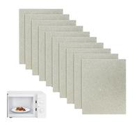 10 Pièces Plaque Mica Micro Ondes, 15 x12cm Micro Ondes Mica Feuille, Plaque De Mica Universelle, D'isolation Thermique Super épais, Facile à Découpé, Remplacement Mica Plaques Pour Four à Micro-Ondes