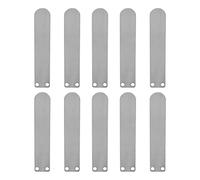 10 Pièces Plaques de Soupape Compresseur d'Air en Fonte, Forme Langue, Admission et Échappement, Cylindre 80mm - Résistance à la Corrosion, Maintenance Facile pour Compresseurs (80 long métrage sur