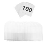 10 Pièces Plaques Numérotées en Acrylique, 1 à 100 | Cartes Papier Couchées 200g, Réutilisables et Remplaçables, pour Ventes en Direct et Enchères