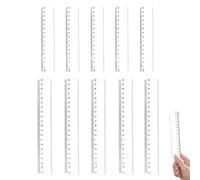 10 Pièces Plastique Regle 15 CM/30 CM, Échelle Double, Transparent Règle Incassable Fourniture Scolaire,regle,règles incassables en plastique transparent
