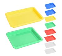 10 Pièces Plateau D'artisanat en Plastique, D'activités Empilable | Rangement et Transport de Créations, Présentation Élégante, Usage Multiple pour Loisirs Créatifs et Atelier