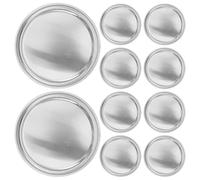 10 Pièces Plateau de Pesée 2 Oz 60ml en Aluminium | Surface Lisse Anodisée, Bords Légèrement Relevés, Usage Analytique pour Poudres et Époxy