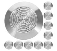 10 Pièces Plots de Pavage Tactiles 3,5x3,5 CM en Acier Inoxydable | Voies Publiques et Stations de Métro, Design à Points Surélevés, Pose Sécurisée