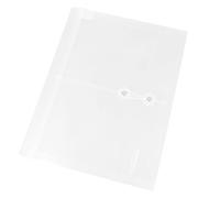 10 Pièces Pochette de Classement A4 Transparente en PP, Fermeture Ficelle | Protection L’humidité, Corps Épais et Résistant, Visibilité du Contenu, pour Contrats et Photocopies