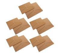 10 Pièces Pochette de Classement Rétro en Papier, Format A4 | Poches Horizontales, Accès Rapide, Rangement Organisé, Usage Bureau et Projets Créatifs, Couleur Kaki