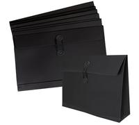 10 Pièces Pochette Document en Papier Kraft Sac Enveloppe de Fichiers avec Boucle Porte-documents Epais Portable Chemises Stockage File Folder Porte Document Organisateur pour Bureau Maison Scolaire
