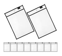 10 Pièces Pochette Effaçable à Sec Suspendue, Protège-feuilles | Organisation Murale pour Bureau et Maison, Usage pour Garçon et Filles et Élèves, Format 10x14 Pouces