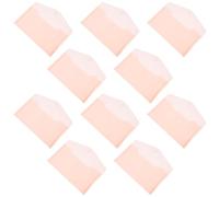 10 Pièces Pochette Étanche Rose en Plastique à Bouton Pression | Translucide et Légère, Rangement Portable pour Papiers et Factures, Usage École et Terrain