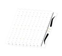 10 Pièces pochoir à sourcils bricolage abecedaire make up accessoire maquiage femmes autocollant modèle de guide des sourcils règle de mesure outil de dessin des sourcils PVC COLLBATH