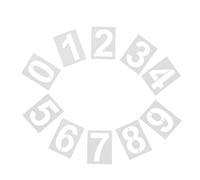 10 Pièces Pochoir de Numéro de Maison Réutilisable | Boîte aux Lettres et Trottoir, Application Facile, Haute Visibilité, Blanc, Projets DIY sur Diverses Surfaces