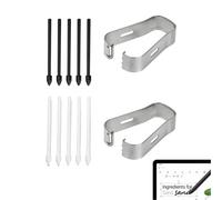 10 Pièces Pointes Remplacement pour S-amsung S Pen, avec Outil Pincette | para Galaxy Tab S10+/S10 Ultra/S9/S9 Ultra/S8/S7/S7 FE/S6/S6 Lite/S22U/S23Ultra/S25U/Note 20/Note 20 Ultra, Blanco+Negro