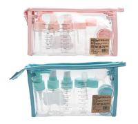 10 Pieces Portable Voyage Cosmetique Vaporisateur Vide Bouteille Conteneur Parfum Presse Brouillard Eau Costume Bouteille Ensemble Outils