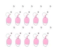 10 Pièces Porte-badge D’œuf Rose, Clip Abs Léger pour Conventions | Attache Facile, Clip Solide et Propre, Style Créatif pour Femmes et Attendants, Usage Formel