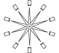 10 Pièces Porte-badge Transparent Double Face ABS avec Cordon | Étui Léger Réutilisable, Sangle Polyester Autour du Cou, Accès Pratique, Écoles, Transports et Événements
