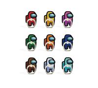 10 Pièces Porte-Bagues Loup-Garou De L'espace, Support De Couleur Métal, Rotatif À 360 Degrés, Pour Smartphones