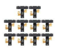 10 Pièces Porte Balais de Charbon 188F/190F, Kit Balai Carbone pour Générateur 5-8KW, Ensemble Balai en Cuivre et Plastique, Anti-Rouille, pour Pompe, Motoculteur, Machine Jardin, Remplacement Direct