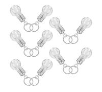 10 Pièces Porte-clés Lumineux D'ampoule Led, Mini, Plastique