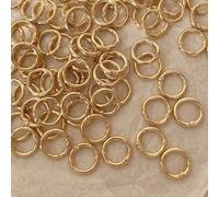10 pièces Porte-clés mousqueton rond argenté de 2,7 cm pour portefeuille, connecteur de sangle de sac MulticoloreAlliage de fer