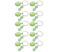 10 Pièces Porte-clés Tortue Marine Vert en Alliage de Zinc 6