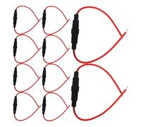 10 Pièces Porte-fusible en Ligne 5x20 MM Agc en Plastique et Fer