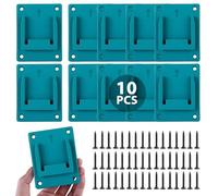 10 Pièces Porte Outils Mural pour Makita 18 V, Support Outils Mural avec 40 Vis, Support de Machine pour Outils de perçage, Porte-Outils de Batterie, Supports de Perceuse, Support de Batterie
