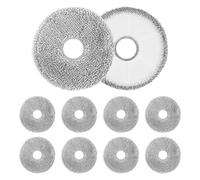 10 Pièces pour Ecovacs Deebot T30 PRO Omni/T30 Omni Chiffons Kit, pour Ecovacs Deebot Aspirateur Robot Nettoyage Lavables Serpillières en Microfibre, pour Nettoyage