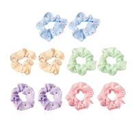 10 Pièces Pour Les Anneaux De Cheveux Des Femmes, Des Anneaux De Cheveux Douces Mignons, Des Anneaux De Cheveux Élastiques, Des Accessoires De Conception De Coiffure.