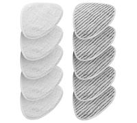 10 Pièces pour Vileda Steam Vapeur Rechange Microfibre Kit, Steam Balai vapeur Housse de rechange pour balai vapeur Vileda et Vileda Steam Plus, pour Enlevez les Taches Sales Gardez le Sol Propre