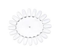 10 Pièces Présentoir D’affichage en Acrylique Transparent | Forme Tournesol, 20 Faux Ongles Identiques, pour Échantillons Vernis et Consultation Client