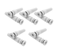10 Pièces Presse-étoupe Anti-Pliage pour Câble, Nylon Blanc | Serrage-cordon Spiralé 4 à 8mm, Verrouillage Précis, Usage sur Site et Automatisation