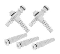 10 Pièces Presse-étoupe de Câble Anti-Pliage Blanc en Nylon 4-8 | Joint Spiralé Étanche, Verrouillage Précis, Pose Rapide, pour Câble et Fil en Automatisation Industrielle