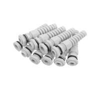 10 Pièces Presse-étoupe Étanche en Nylon Blanc | Verrouillage Précis, Compatibilité Automatisation Industrielle, Diamètre 4 à 8mm, Usage sur Site