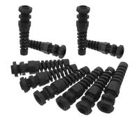10 Pièces Presse-étoupe Industriel en Nylon Noir | Installation Rapide, Verrouillage Précis, Design Résistant à Torsion, Compatible Équipement D'automatisation