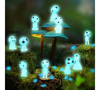 10 Pièces Princesse Mononoke Figurine Donner 15 Pierres Décoratives Kodama Lumineux Arbre Elfes Figurines des Arbres Mini Décoration Jardin pour IntéRieures et ExtéRieures la Maison du Patio ExtéRieur