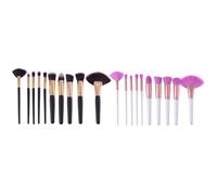 10 Pieces Pro Fard À Paupieres Poudre Fondation Eyeliner Levre Pinceaux De Maquillage Du Visage Ensemble Ventilateur Brosse Cosmetique Outils De Beaute