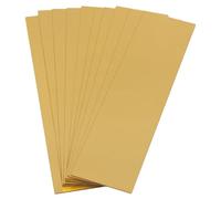 10 Pièces Profilé D’angle Mural Autocollant Effet Miroir Doré | Finition Nette des Bordures, Pose Facile sur Surfaces Lisses, Adapté aux Cadres, Cuisines et Murs Décoratifs