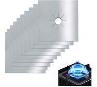 10 Pièces Protection Plaque Cuisson Gaz Réutilisable Couvre, à Anti Chaleur Tapis Cuisinière Antifouling Nettoyer Housse, Pour Div