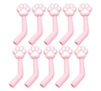 10 Pièces Protection pour Pince à Cuticules Motif Patte Chat | Manchon Antichoc, Prise Antidérapante et Repérage Rapide, pour Coupe-ongles et Rangement Cosmétique