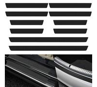 10 Pièces Protection Seuil de Porte de Voiture, Voiture De Carbone Autocollant Protection, Autocollant Seuil De Porte Voiture Seuil Protection De Coffre pour Plupart des Voitures