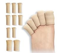 10 Pièces Protections d'orteils en gel, Tube de Coussin d’Orteil, Toe Cover Protector, Bandage Aux Orteils, pour Cors Callosités, Traitement des Oignons,Soulagement de La Douleur de Friction 3 Tailles