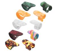10 Pièces Protège-doigts de Guitare Fingerstyle Pe, Lot de | Ajustement Confortable, Usage Polyvalent, Protection des Doigts, pour Mandoline et Banjo, Style Varié