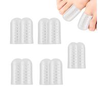 10 Pièces Protège Orteils, Protection Doigt de Pied Respirantes, Protège Orteil Silicone,Protection doigt de pied Respirants, pour Cors Ampoules Callosités Ongles Incarnés Soulager Pied la Douleur